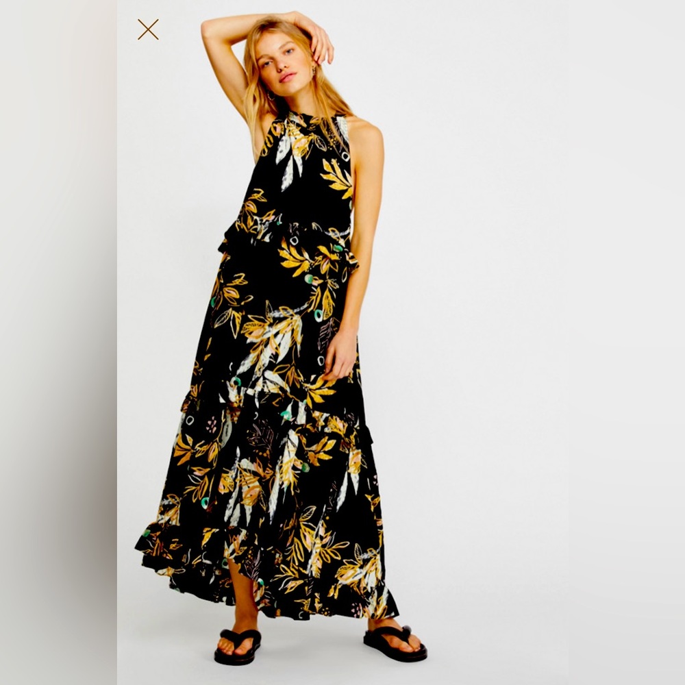 Free People Anita Printed Maxi Dress